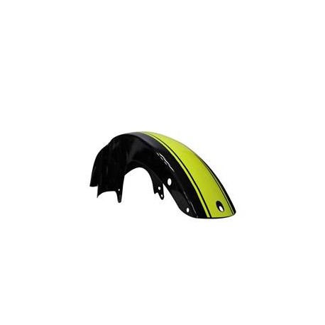 Salpicadera delantera para motocicleta FT150 negro/amarillo