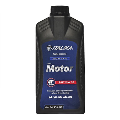Aceite para motocicleta 4T-1L 20w50 lubricante SAE API SG