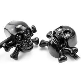 Direccionales para motocicleta universal de calavera negras led