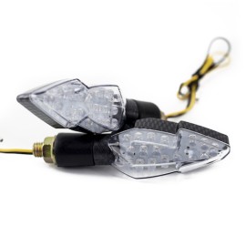 Direccionales carbon par de led modelo 1042 Kinlley