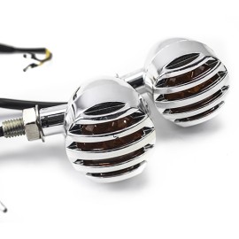 Direccionales cromadas par con 1pcs bulb 2 wires modelo 1051