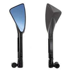 Espejos para motocicleta universales negro aluminio ZX-2715