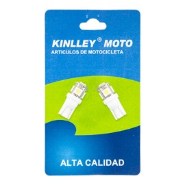 Foco de pellizco para motocicleta T10 led par blanco Kinlley