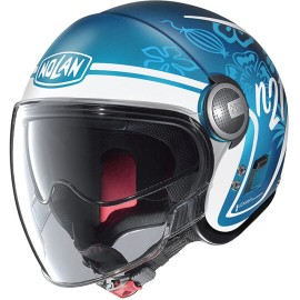 Casco para motociclista N21 Visor Playa 088 azul Zafiro Talla S