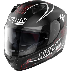 Casco para motociclista N60-5 MotoGP 89 negro mate/blanco/rojo