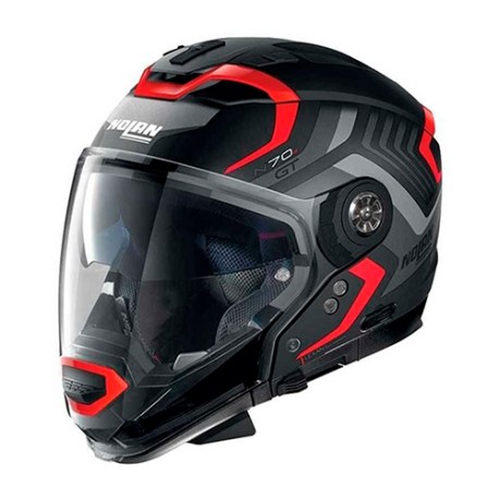 Casco para motociclista N70-2 GT Spinnaker N-com 43 negro