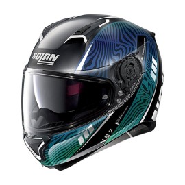 Casco para motociclista N87 Sioux N-com 107 negro mate Tornasol