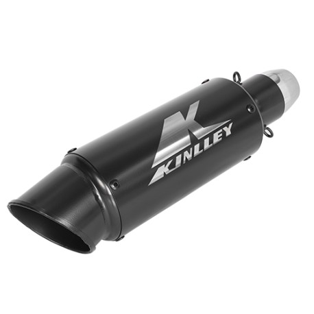 Escape deportivo para motocicleta universal negro 38-51MM B1