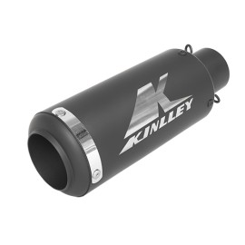Escape para motocicleta universal Negro mate de 38 a 51MM F
