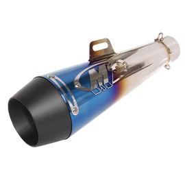 Escape para motocicleta universal deportivo de 35-51 mm M4 Azul