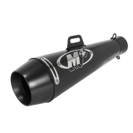 Escape para motocicleta universal deportivo M4 Negro con plata