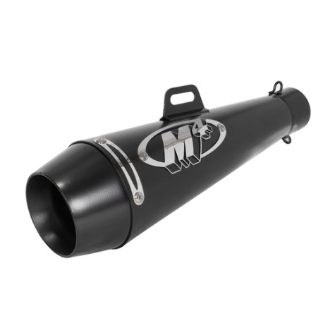 Escape para motocicleta universal deportivo M4 Negro con plata