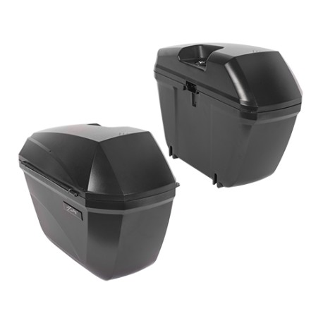 Alforjas laterales porta equipaje para motocicleta 23L negras
