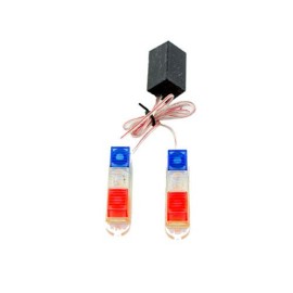 Luz estrobo blanco, rojo y azul