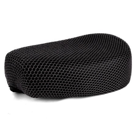 Cubierta de asiento negra universal mediana para motocicletas
