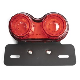Calavera de dos reflectores con soporte negro 40pcs 12V 1.