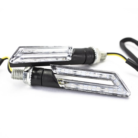 Direccionales juego para motocicleta led rectangular Kinlley