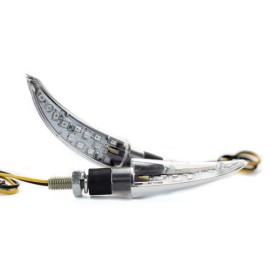 Direccionales cromadas par con 13pcs 12V 1.