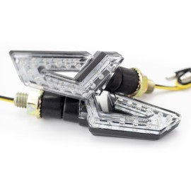 Direccionales negro par con 15pcs 12V 1.