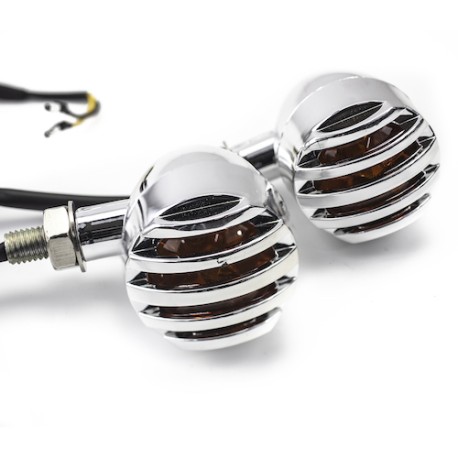 Direccionales cromadas par con 15pcs 12V 1.