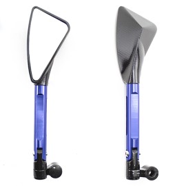 Espejos para motocicleta universales motonetas azul ZX2678