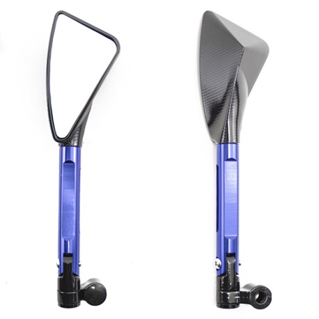 Espejos para motocicleta universales motonetas azul ZX2678