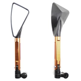 Espejos para motocicleta universales motonetas Oro ZX2678