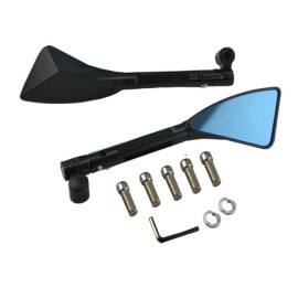 Espejos para motocicleta universales motonetas negro ZX2678