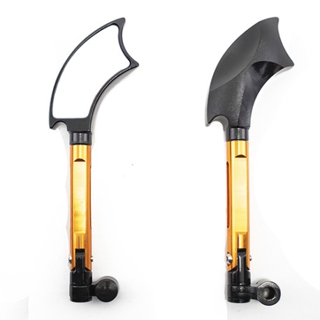 Espejos para motocicleta universales K114 naranja axe 10mm