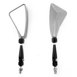 Espejos para motocicleta universales K137 plata 10mm I Kinlley