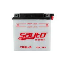 Bateria para motocicleta YB5L-B con acido Sayto