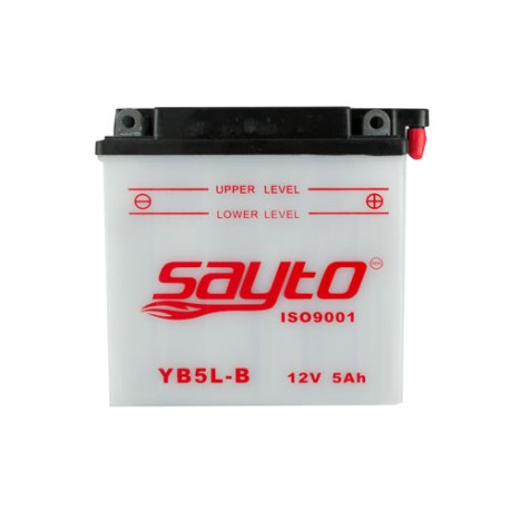 Bateria para motocicleta YB5L-B con acido Sayto