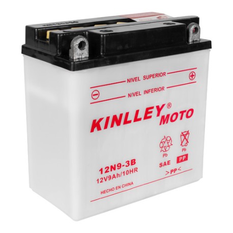 Bateria para motocicleta 12N9-3B sin acido Kinlley
