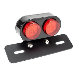 Calavera de dos reflectores con soporte negro con 25pcs Led dip