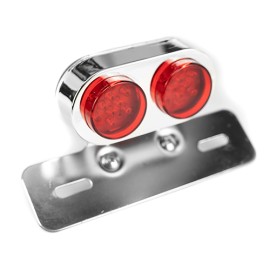 Calavera de dos reflectores con soporte cromado con 25pcs Led