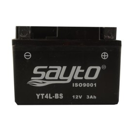 Bateria para motocicleta YT4L-BS con acido Sayto