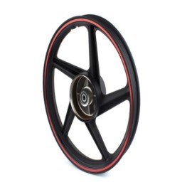 Rin trasero FT180/200 negro Franja roja