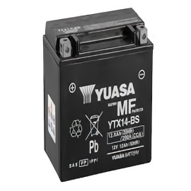 Bateria para motocicleta YTX14-BS con acido Yuasa