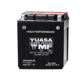Bateria para motocicleta YTX14AH-BS con acido Yuasa