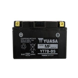 Bateria para motocicleta YT7B-BS con acido Yuasa
