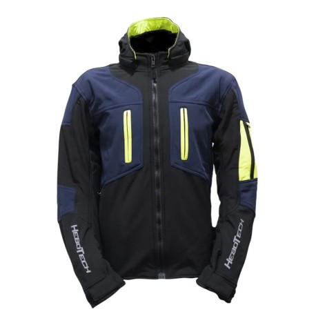 Chamarra para motociclista SM-Luzern Blue Softshell Hebotech