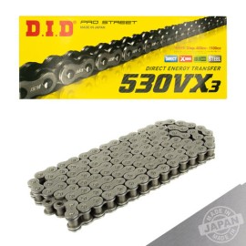 Cadena para motocicleta 530 VX3 x 116 DID X-ring Pro street