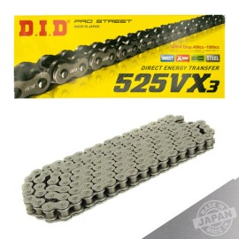 Cadena para motocicleta 525 VX3 x 130 DID X-ring Pro street