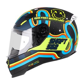 Casco para motociclista integral Shaft SH562 Moon negro