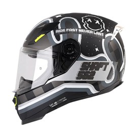 Casco para motociclista integral Shaft SH562 Moon negro