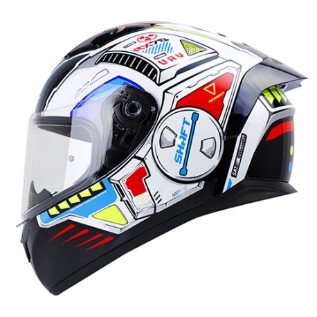 Casco Shaft Integral SH582-SP Blanco/Azul Talla L