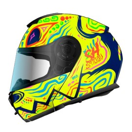 Casco Abatible para motocicleta Shaft SH3910 Beast Azul Navy