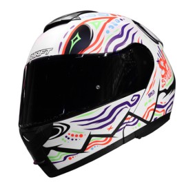 Casco Abatible para motocicleta Shaft SH3910 Beast Azul Negro