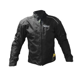 Chamarra para motociclista SHAFT Nitro negra Talla XL