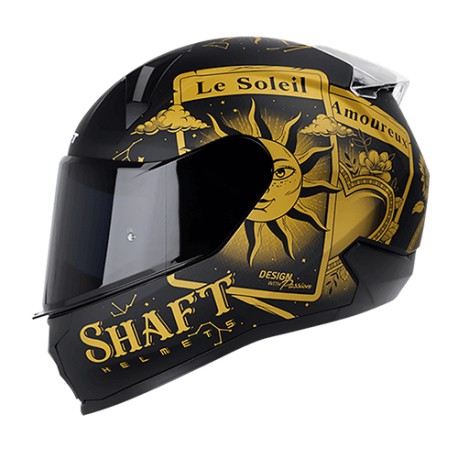 Casco abatible para motocicleta Shaft SH560 Tarot Negro Matte/
